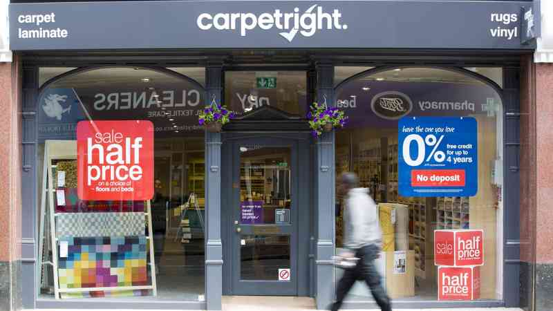 Carpetright is put up for sale