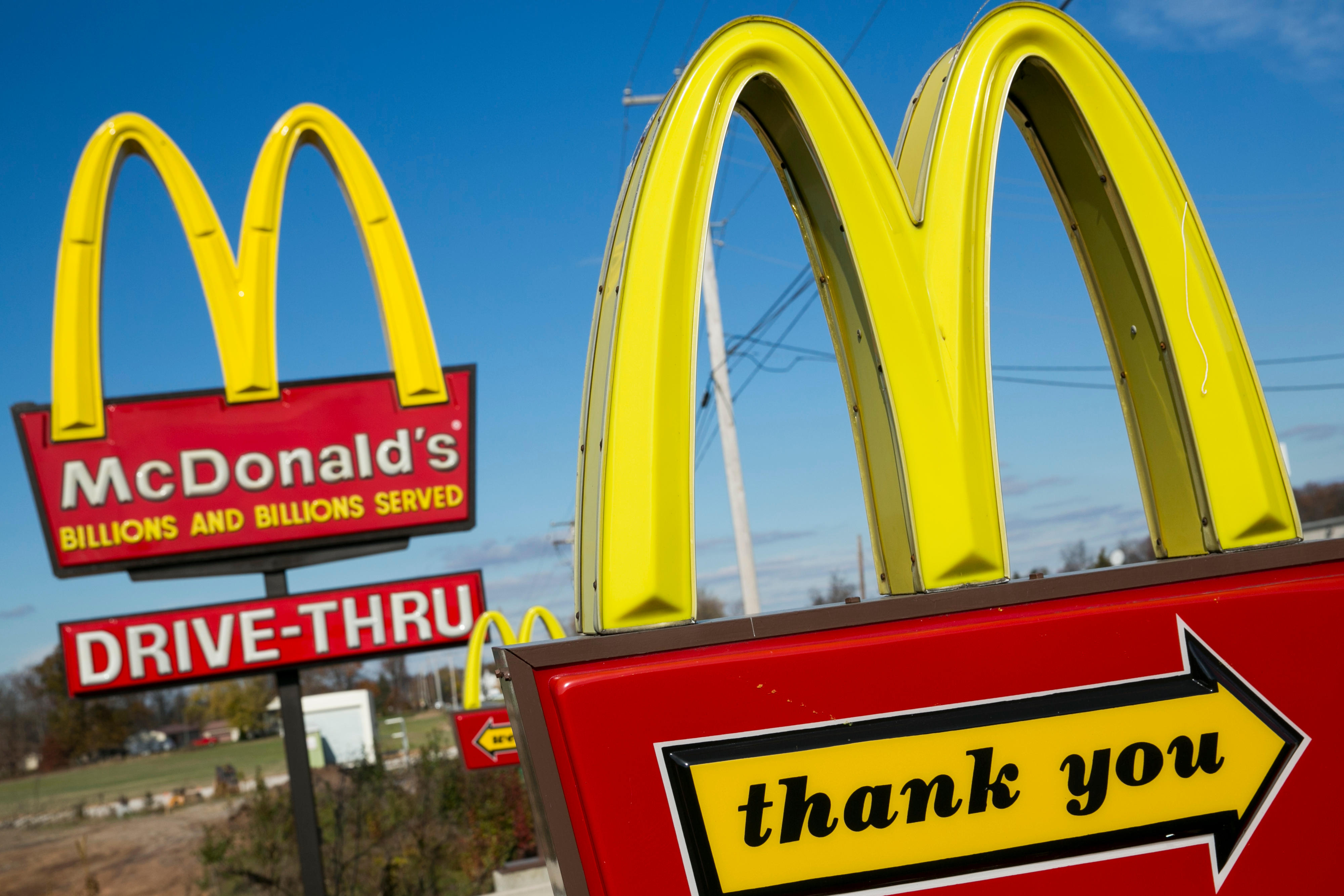 At McDonald’s same-store sales in the US decreased by 0.7 per cent in the last quarter