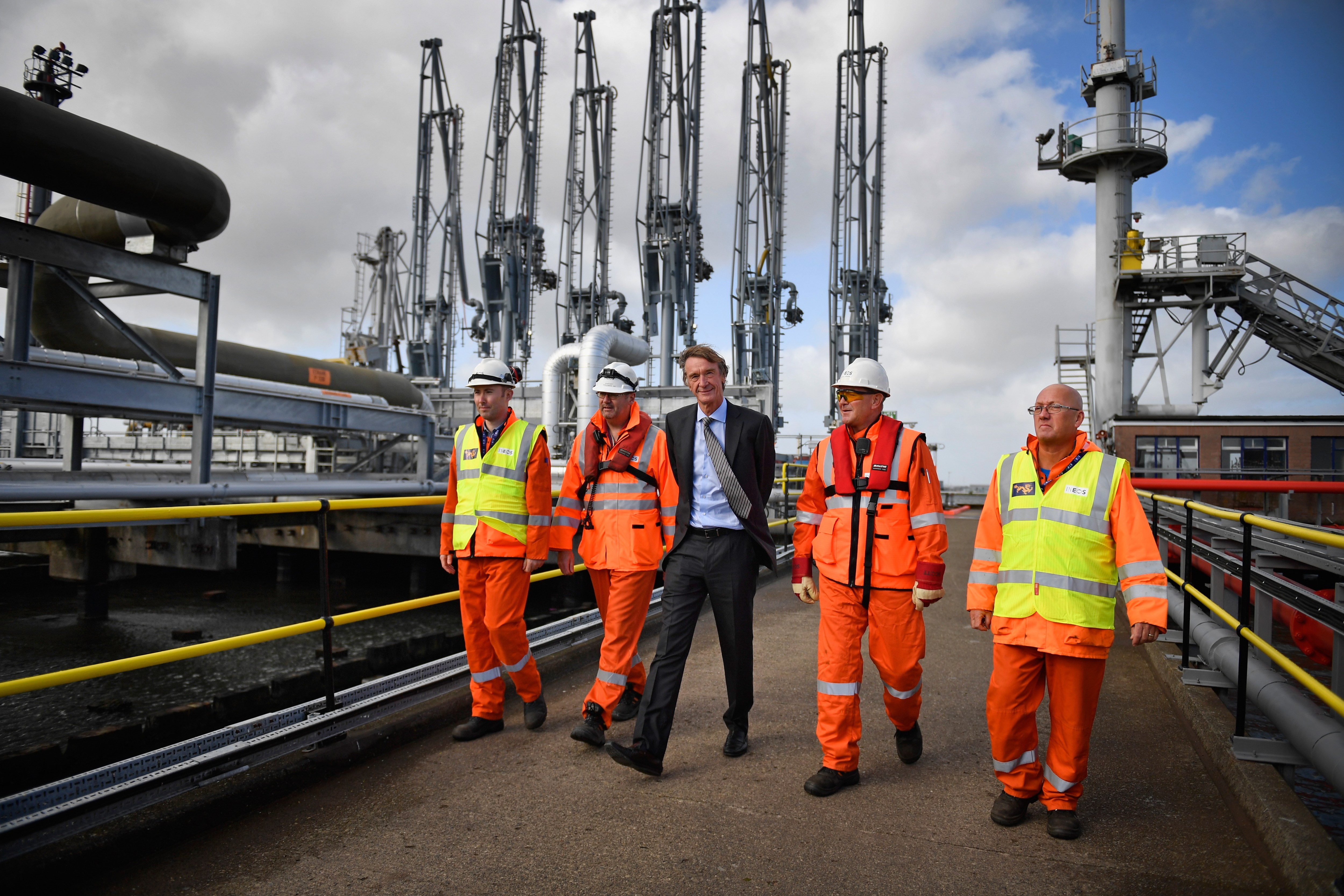 Visiting the Ineos refinery in Grangemouth, 2016