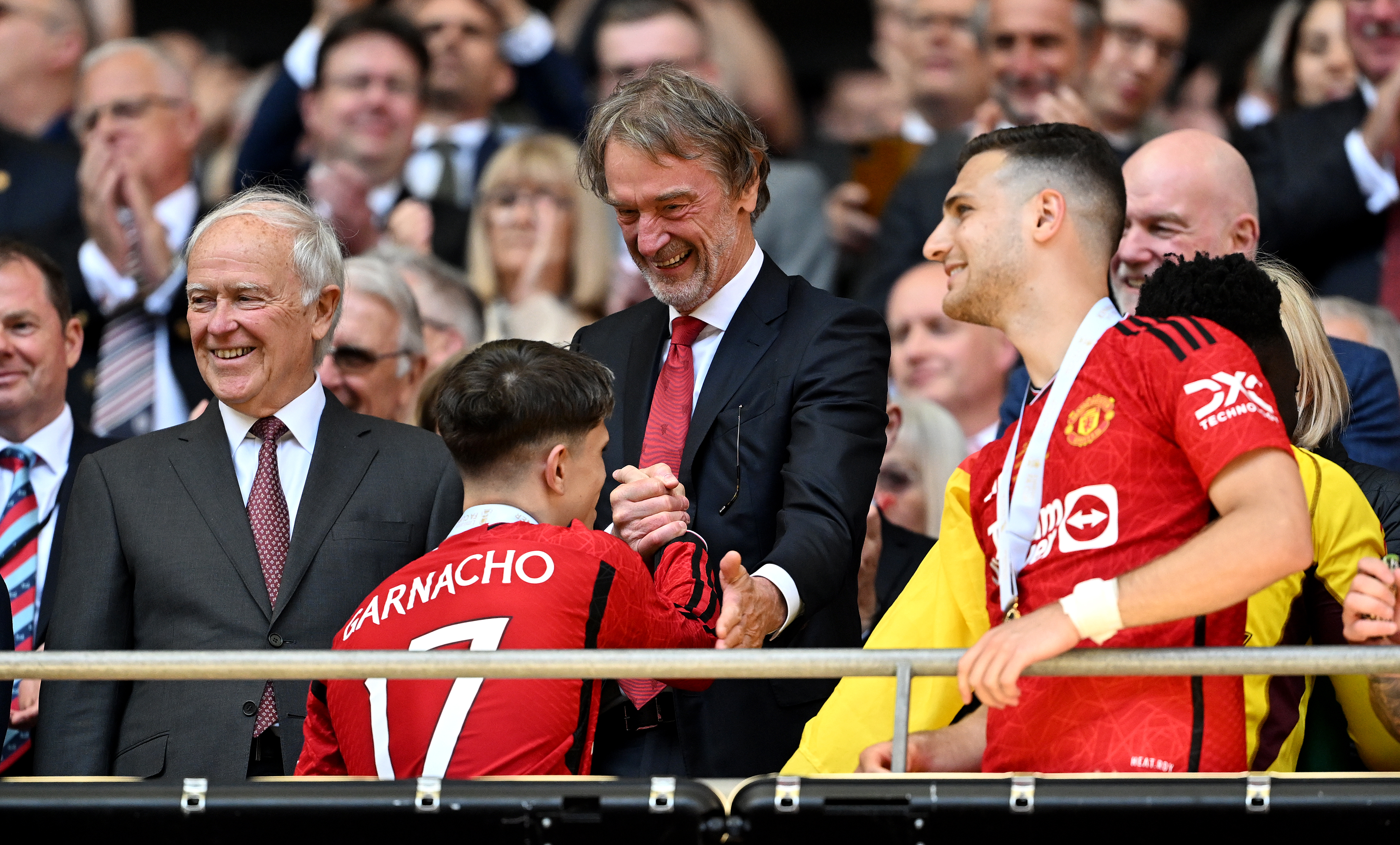 Celebrating Manchester United’s FA Cup triumph over Manchester City in May